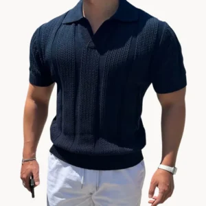 Aurel Open Collar Mesh Shirt