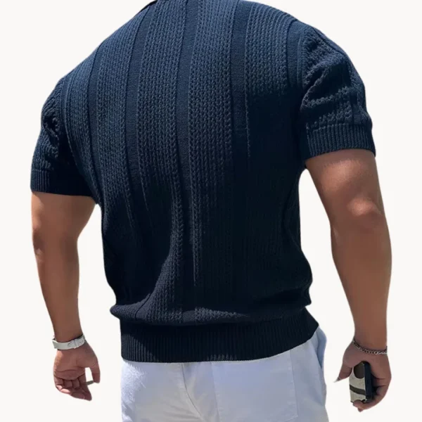 Aurel Open Collar Mesh Shirt